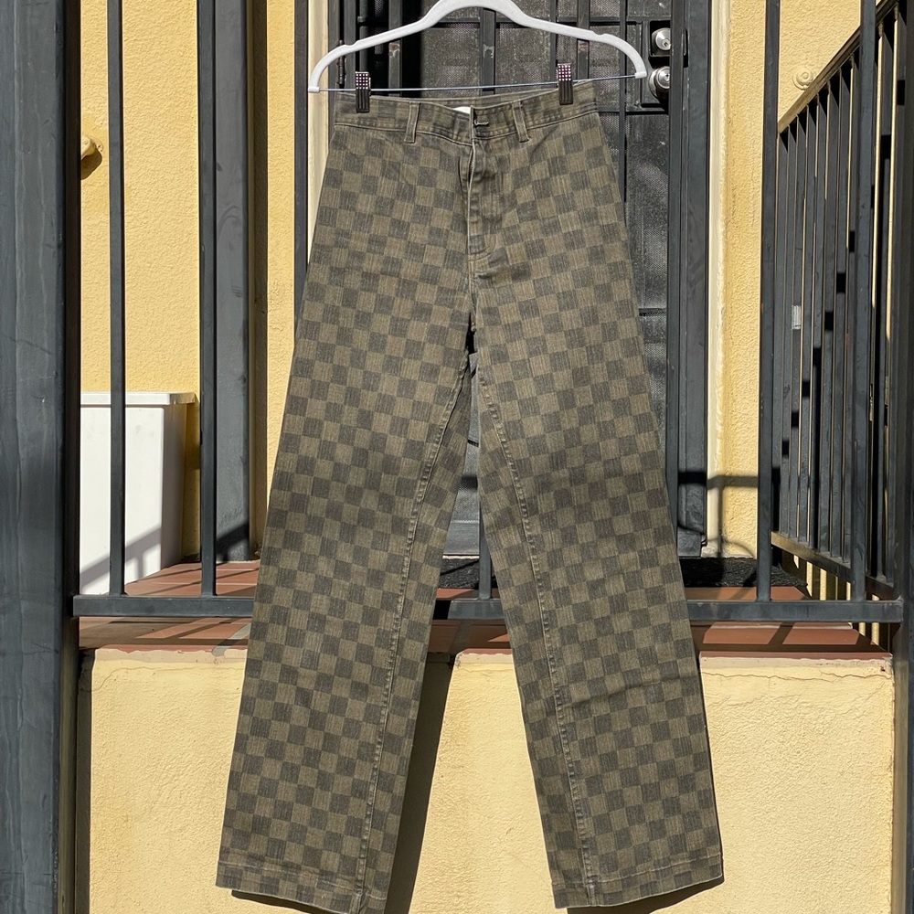 OAK + FORT Twill Checkered Pants